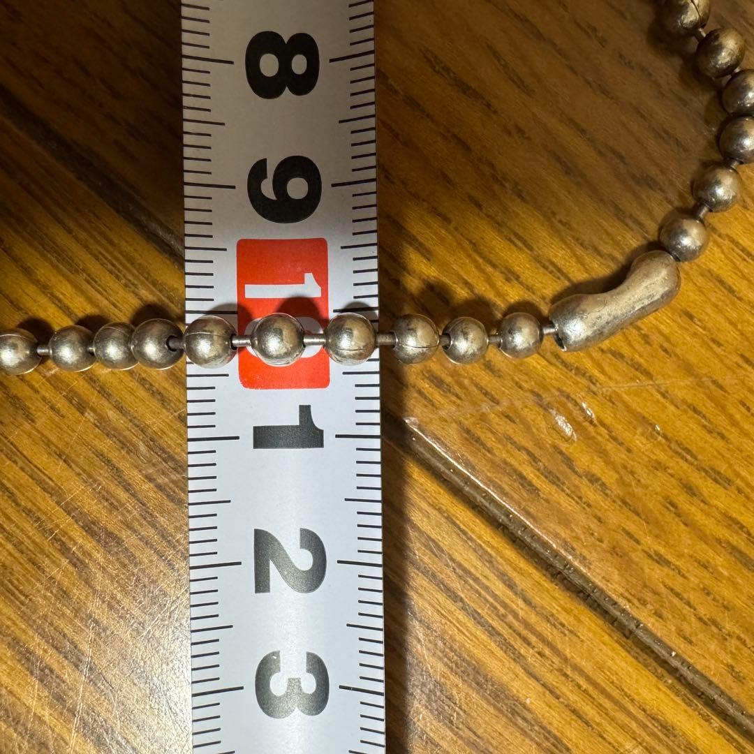 BWL ビルウォールレザー　ボールチェーン 4mmスカルクロスボーン 約54cm