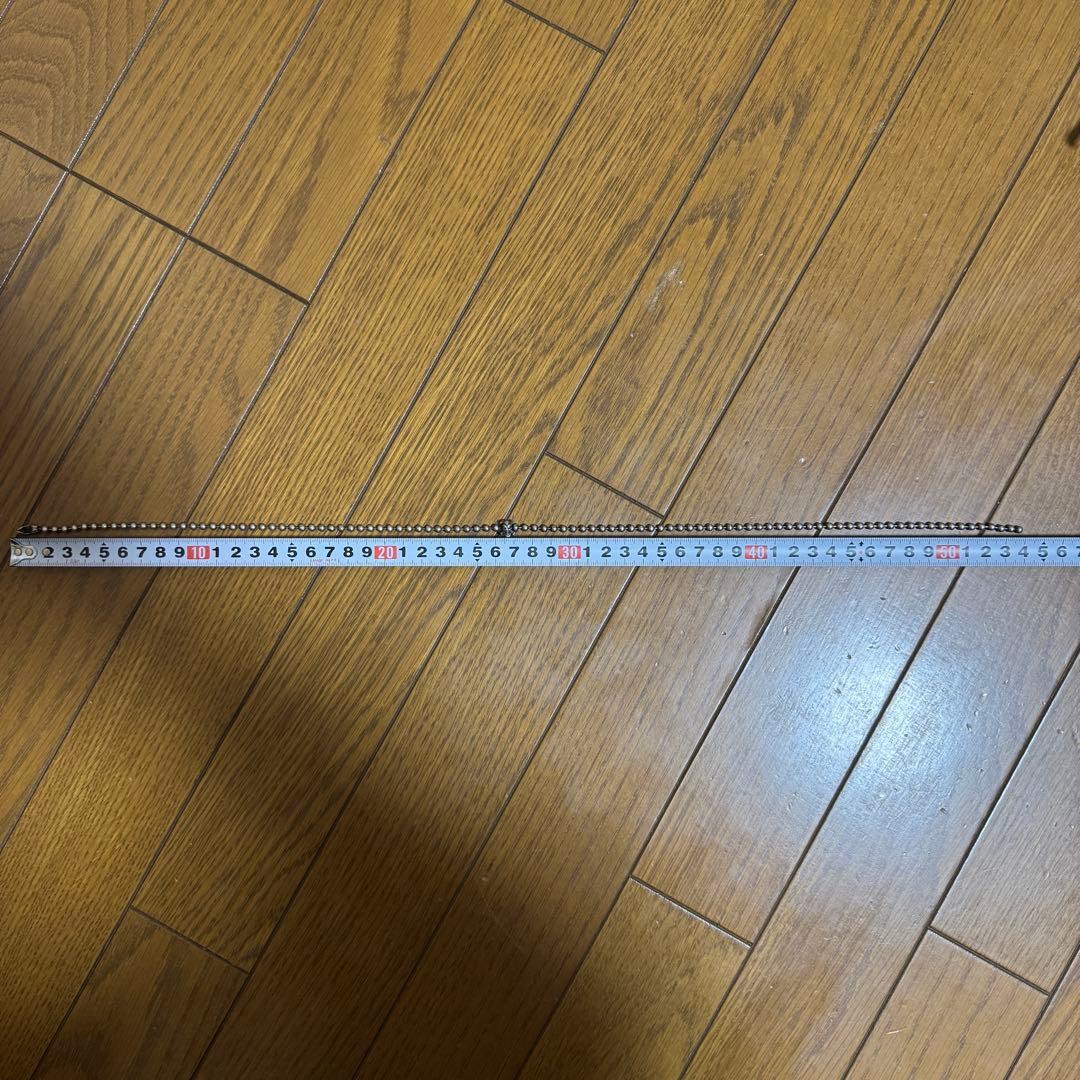 BWL ビルウォールレザー　ボールチェーン 4mmスカルクロスボーン 約54cm