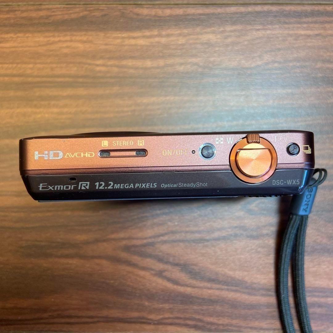 SONY Cyber−Shot DSC-WX5 ブラウン デジカメ 3052