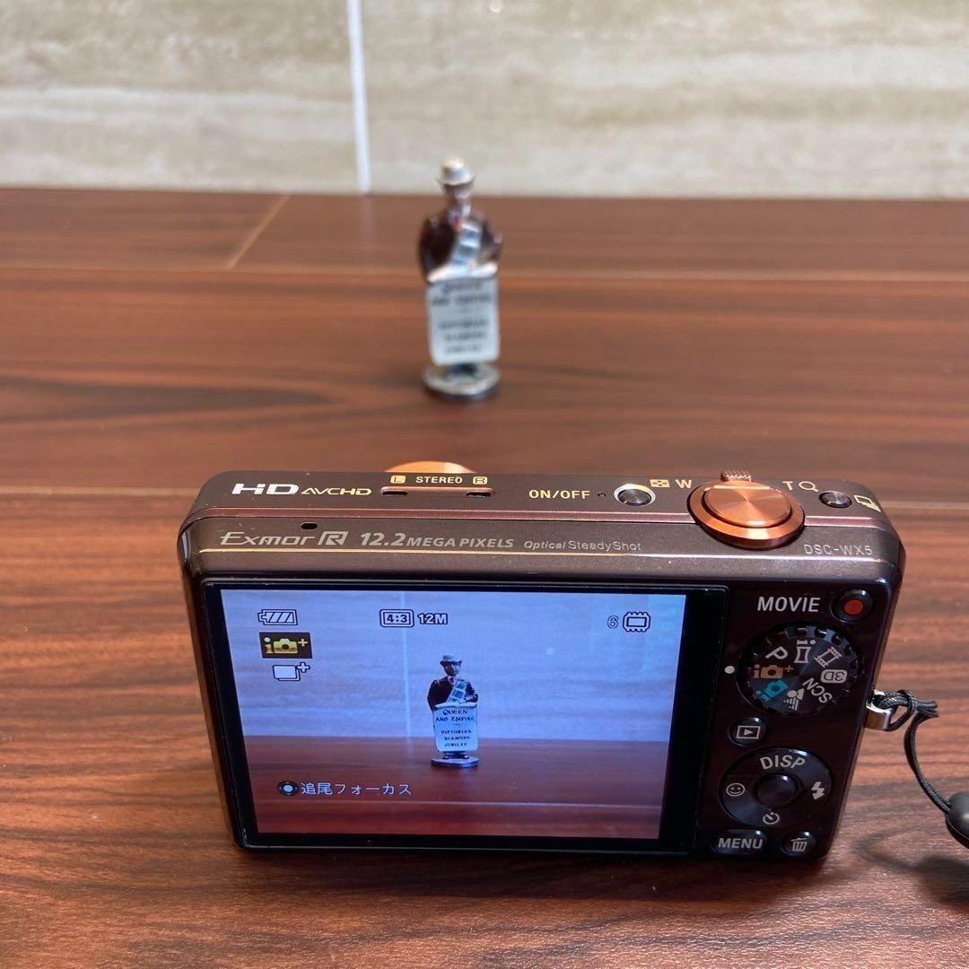SONY Cyber−Shot DSC-WX5 ブラウン デジカメ 3052