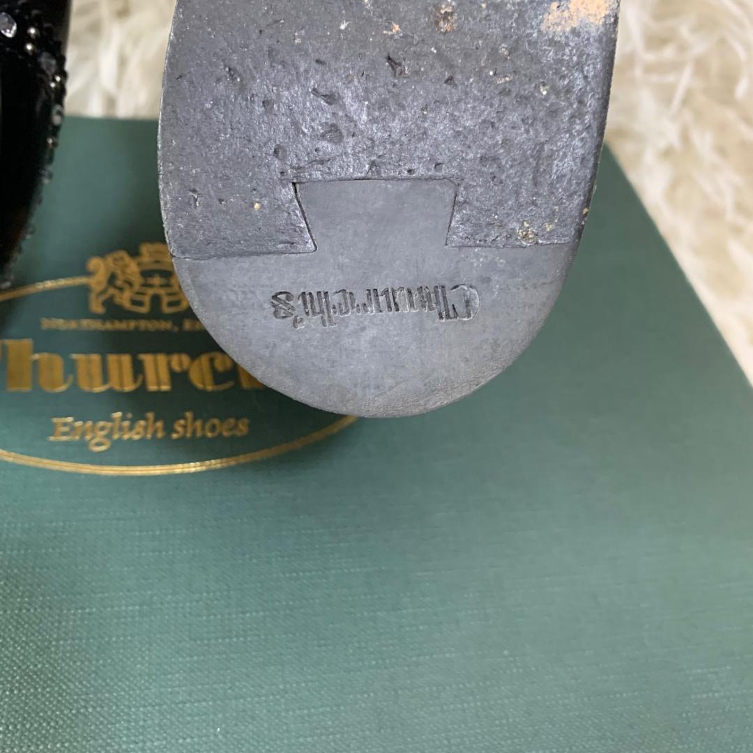 11789✨美品✨Church's スタッズ付き ドレスシューズ 36 ブラック