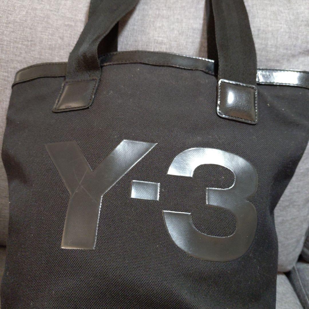 Y-3✕アディダス　トートバッグ バケツ型　黒 キャンバスレザー　ワイスリー