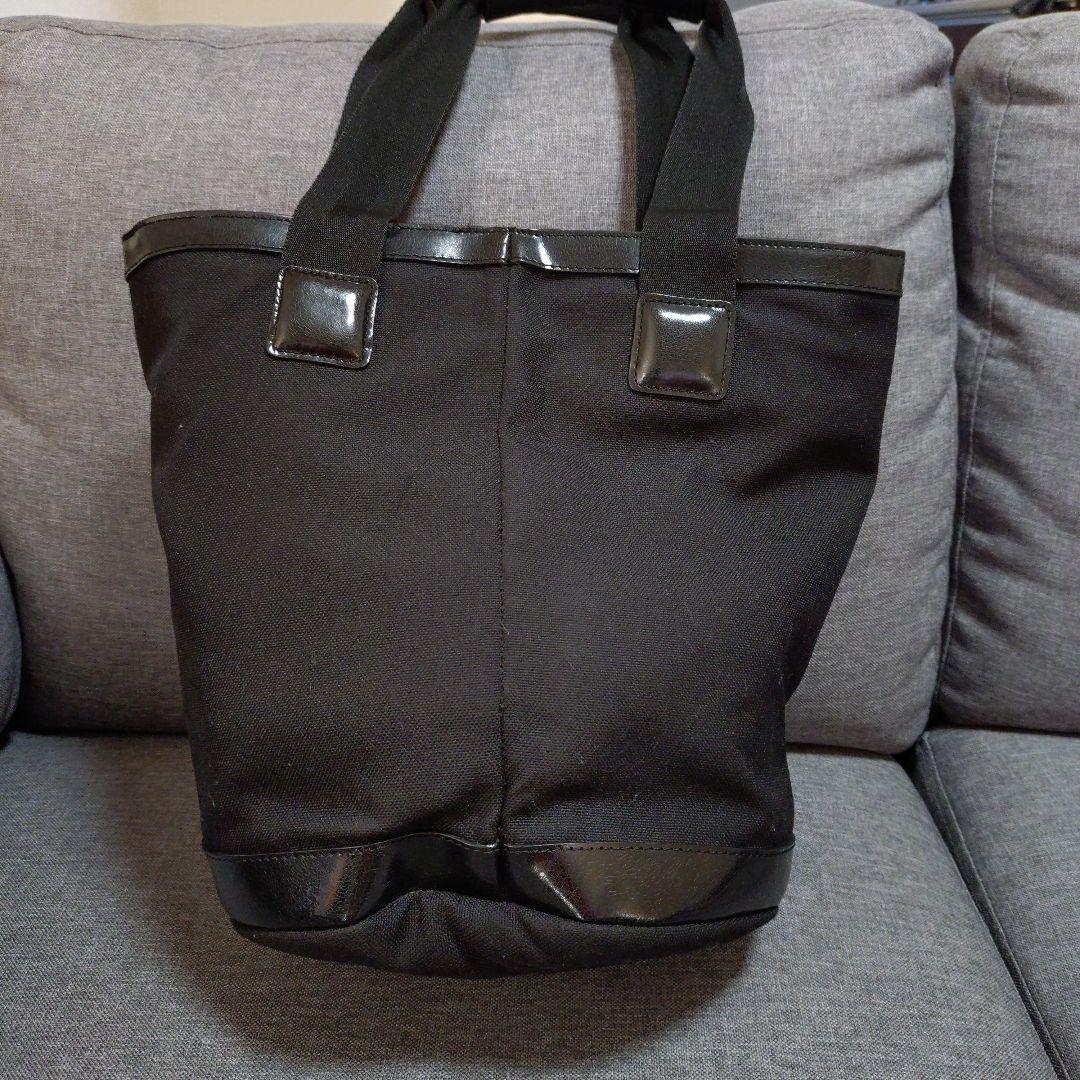 Y-3✕アディダス　トートバッグ バケツ型　黒 キャンバスレザー　ワイスリー