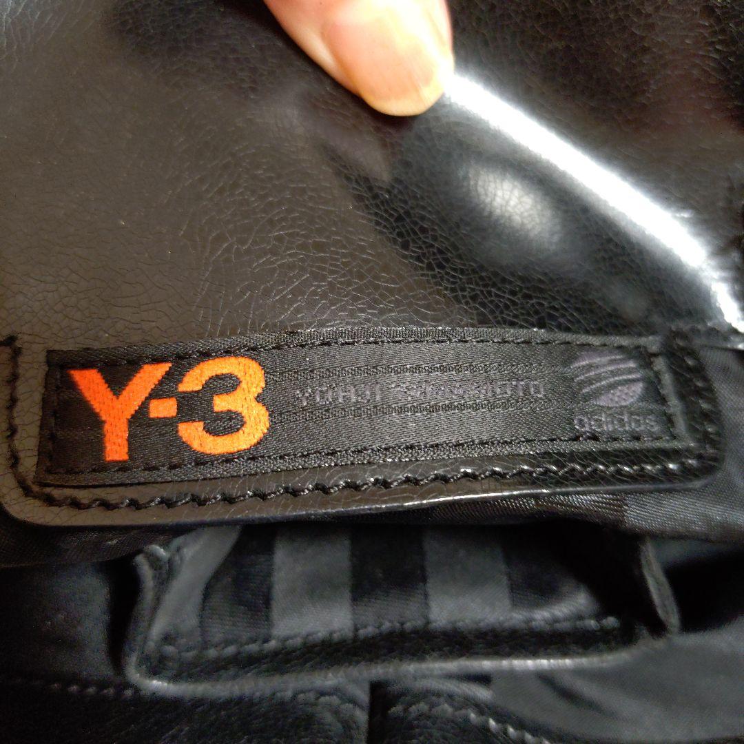 Y-3✕アディダス　トートバッグ バケツ型　黒 キャンバスレザー　ワイスリー