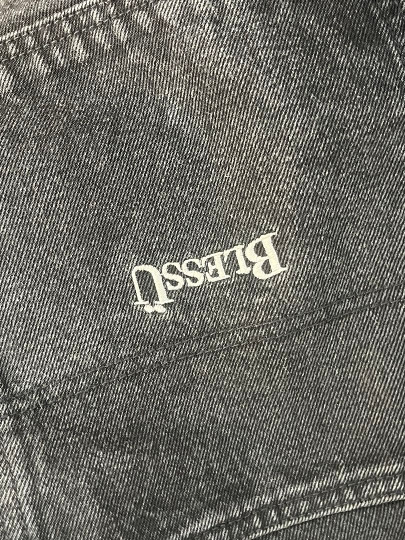 BlessU ブラックバギーデニムM 大人気商品レア