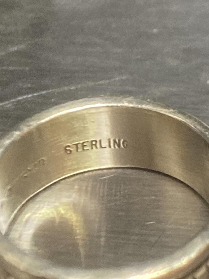 ブルースモーガン ナバホ シルバー リング インディアンジュエリー 約9号