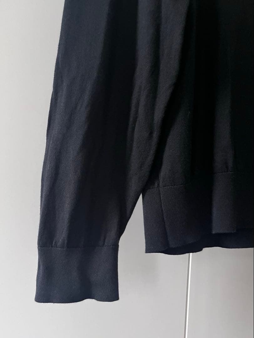 JOHN SMEDLEY クルーネック ブラック XL シーアイランドコットン