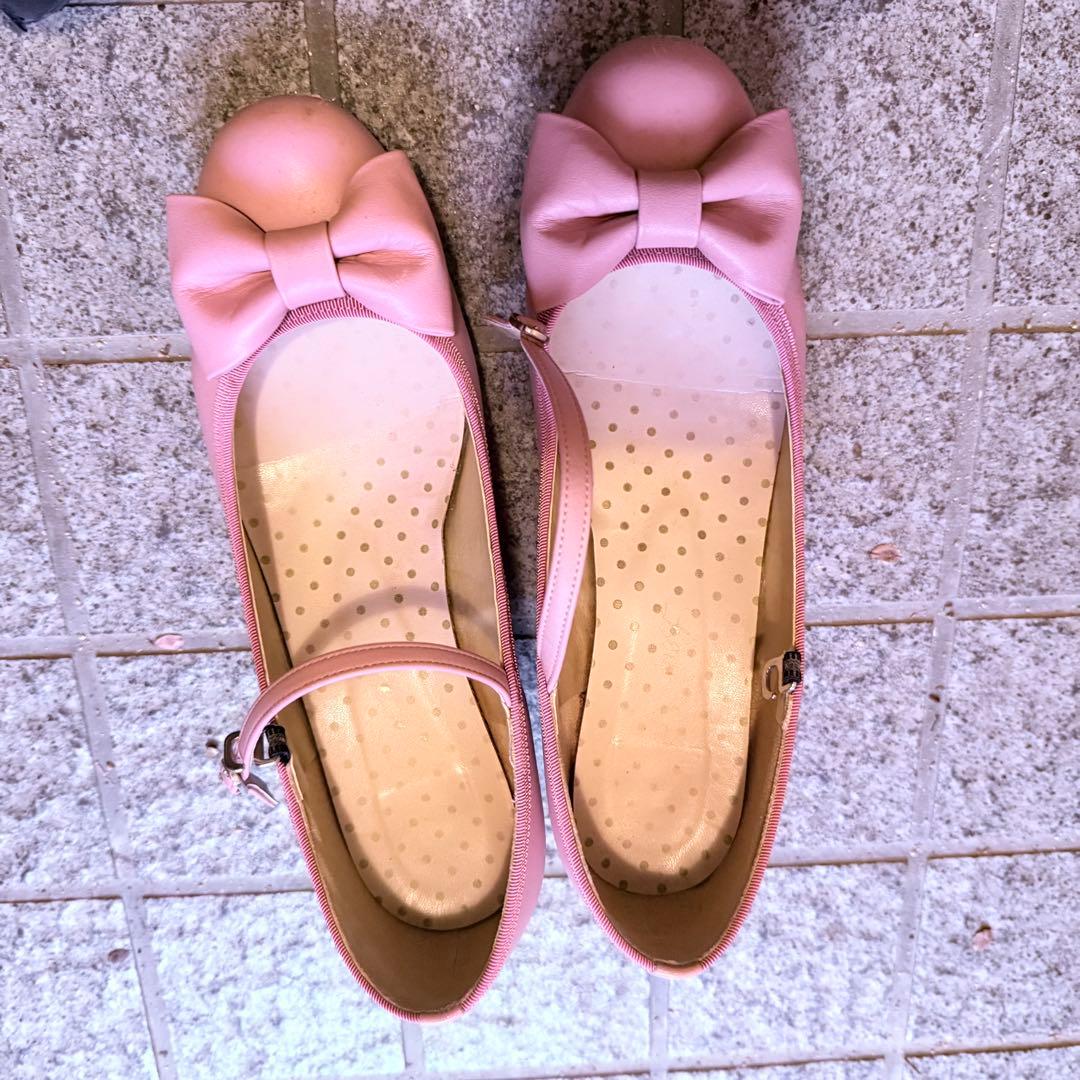 leur getter リボン シューズ