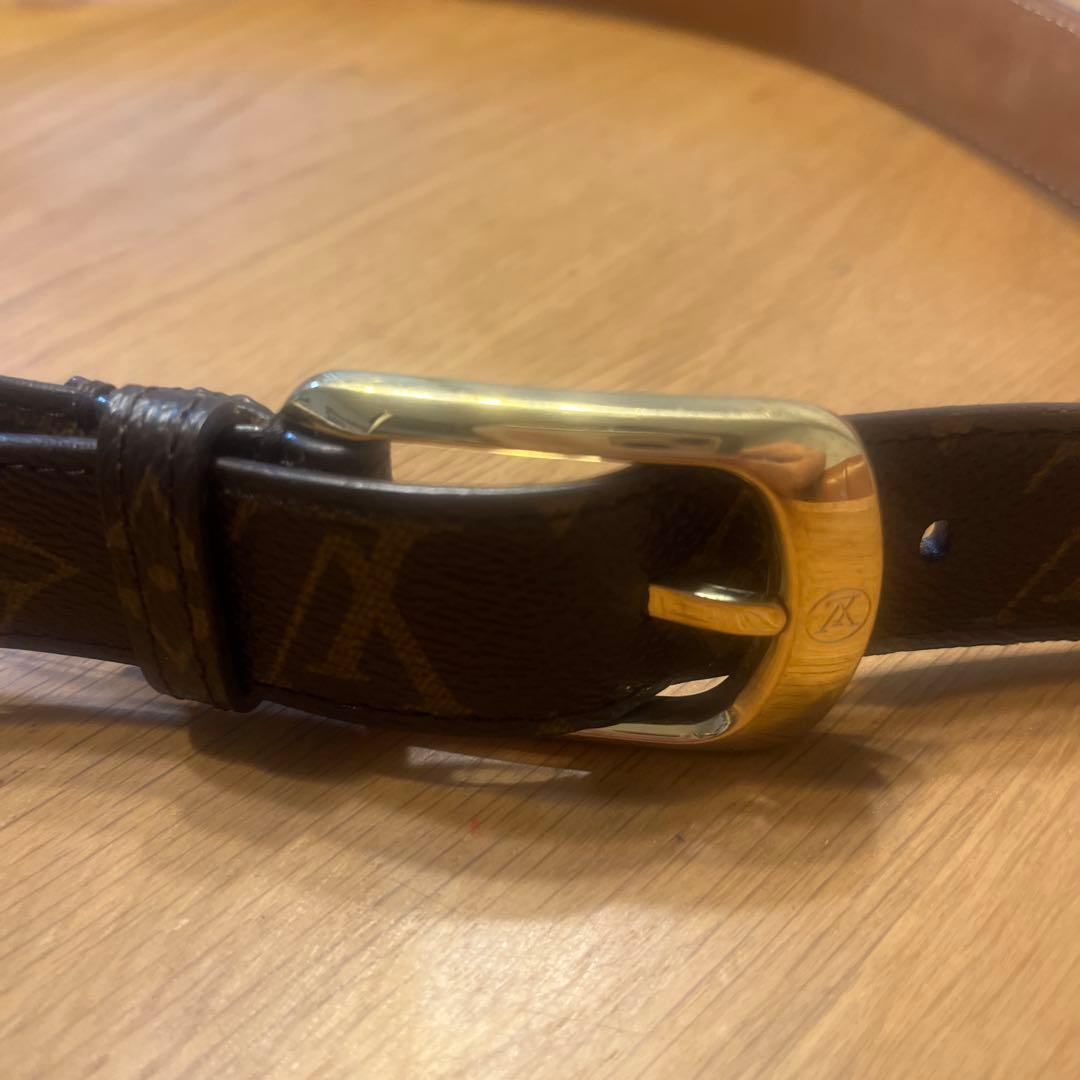 Louis Vuitton ベルト ブラウン ゴールドバックル