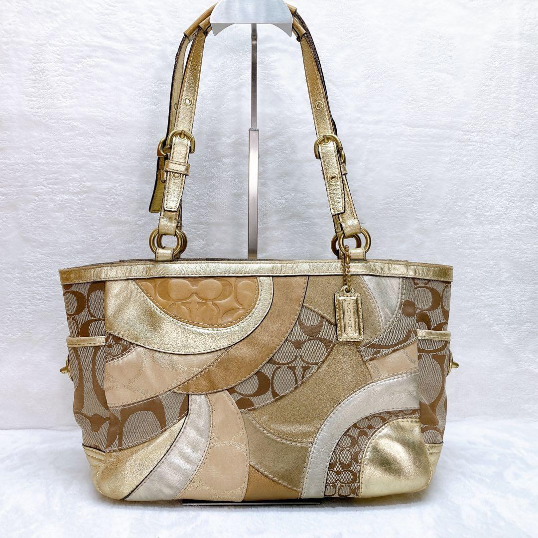 バッグ Coach Patchwork Signature TurnLock y2k