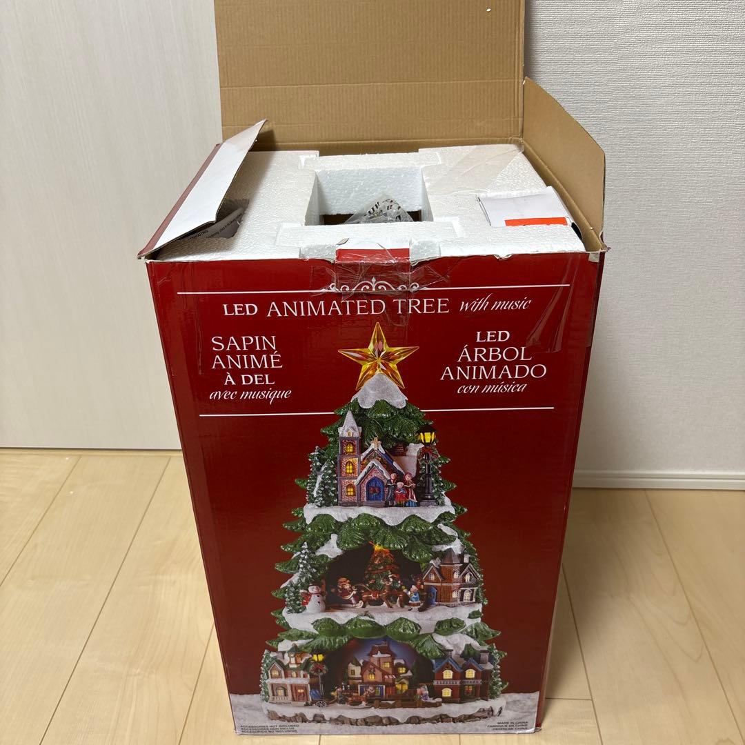 LED Animated Tree クリスマスツリー ジオラマ 音楽 ライト