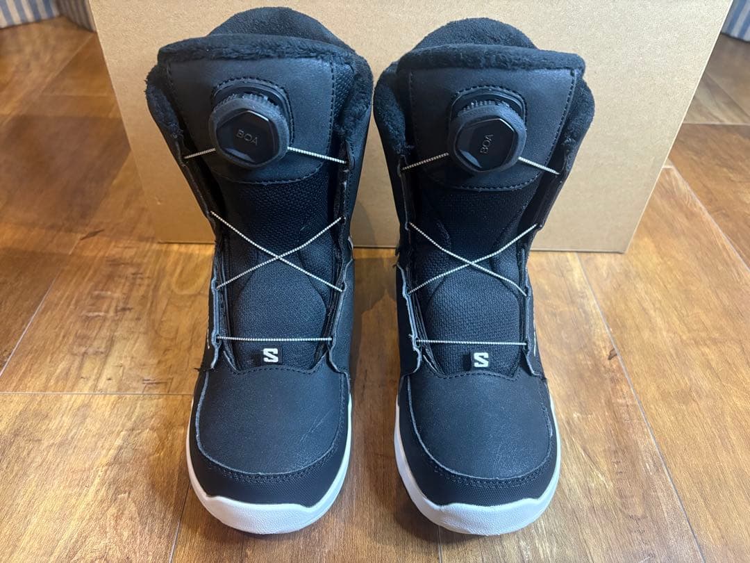 SALOMON キッズ22cm スノーボード ブーツ・バインディング ２点セット