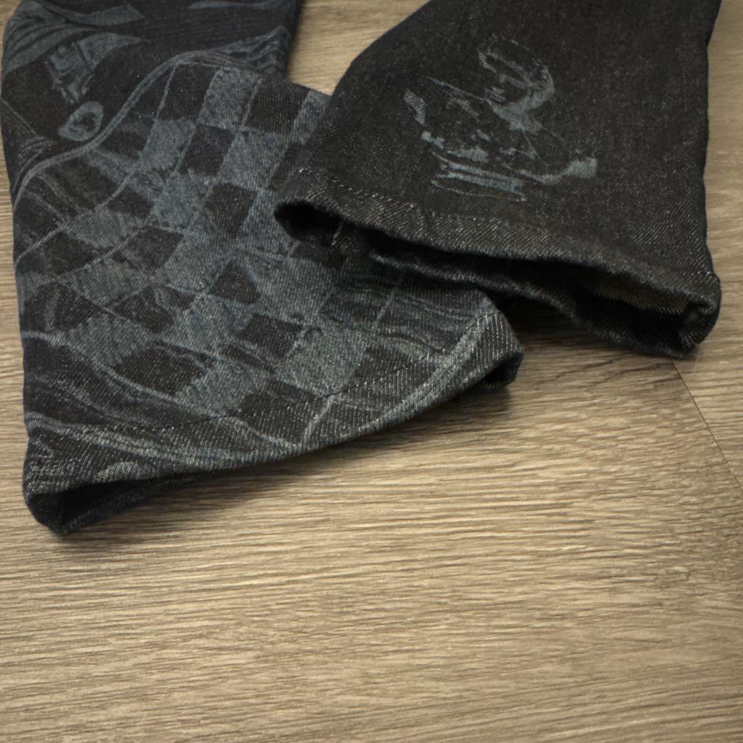 VERSACE グラフィックプリント スキニーデニム　25(Sサイズ)