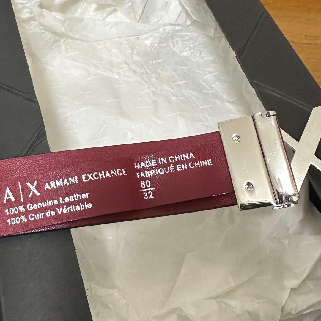 アルマーニエクスチェンジ ベルト 紺色、赤色