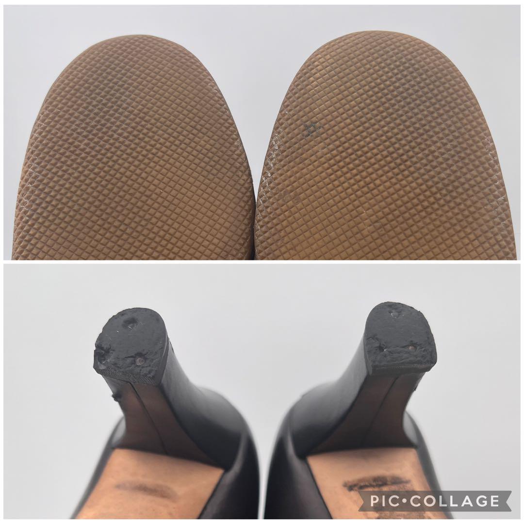 GUCCI グッチ レザーロングブーツ インターロッキング GGマーク 22.5