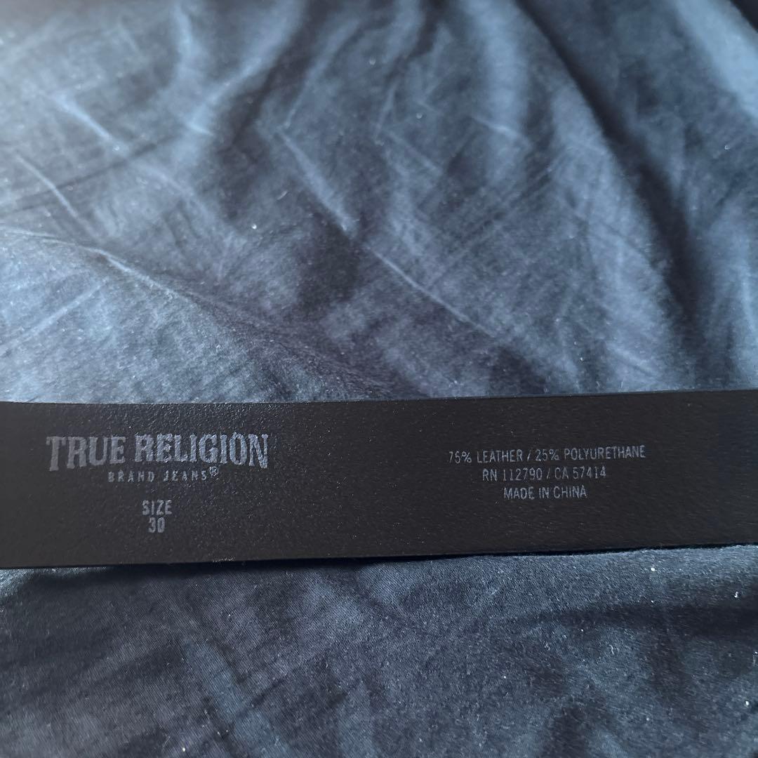 TRUE RELIGION ストーンバックル ベルト サイズ30