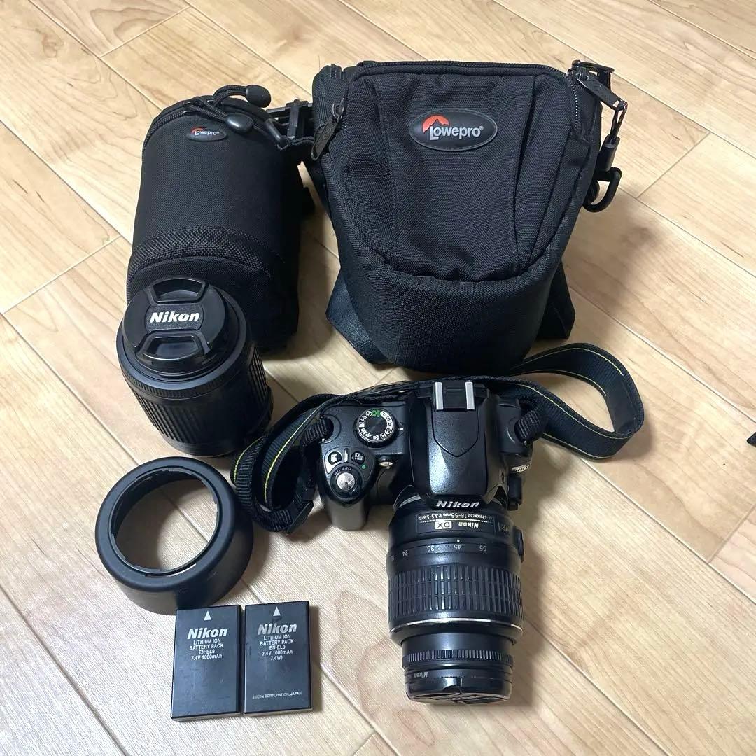 【美品】Nikon デジタル一眼レフ D60 レンズ付き