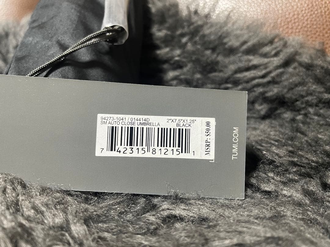 TUMI 折りたたみ傘 ブラック 未使用品 タグ付き