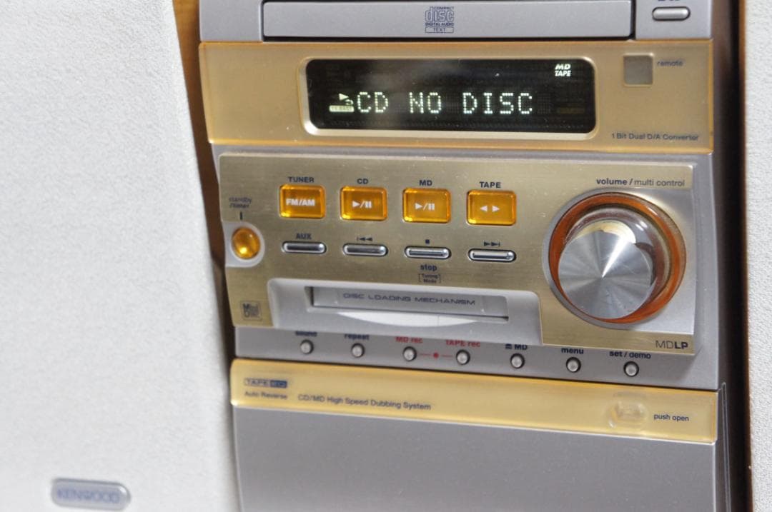 CD→MD/テープダビング★Kenwood コンポ RXD-SJ3 0202