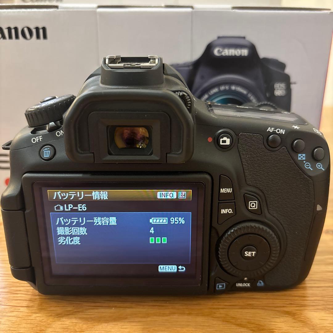 【超美品・箱付】Canon EOS 60D Wズームレンズ キット ベタつき無