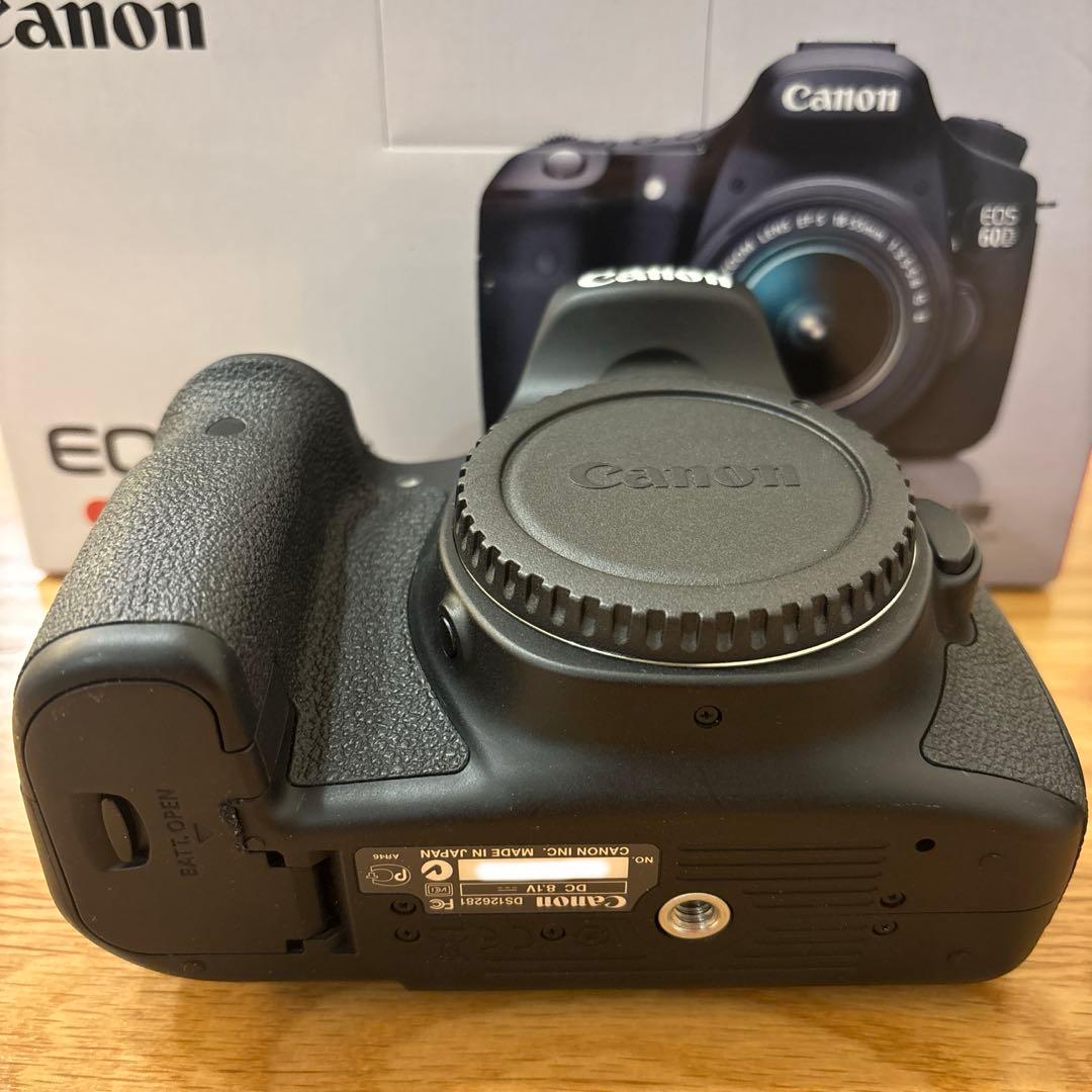 【超美品・箱付】Canon EOS 60D Wズームレンズ キット ベタつき無