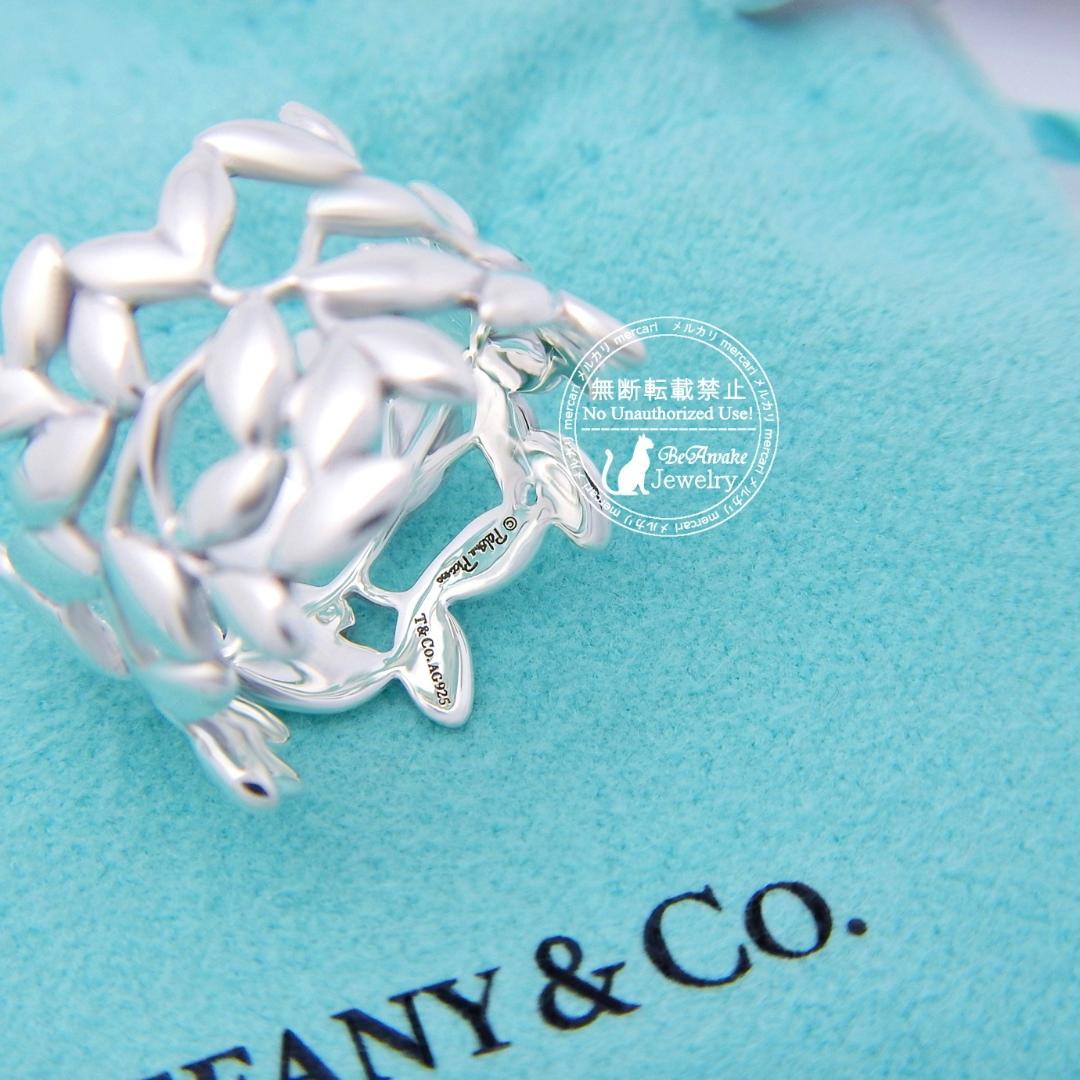 【新品仕上げ済】ティファニー オリーブ リーフ バンド リング