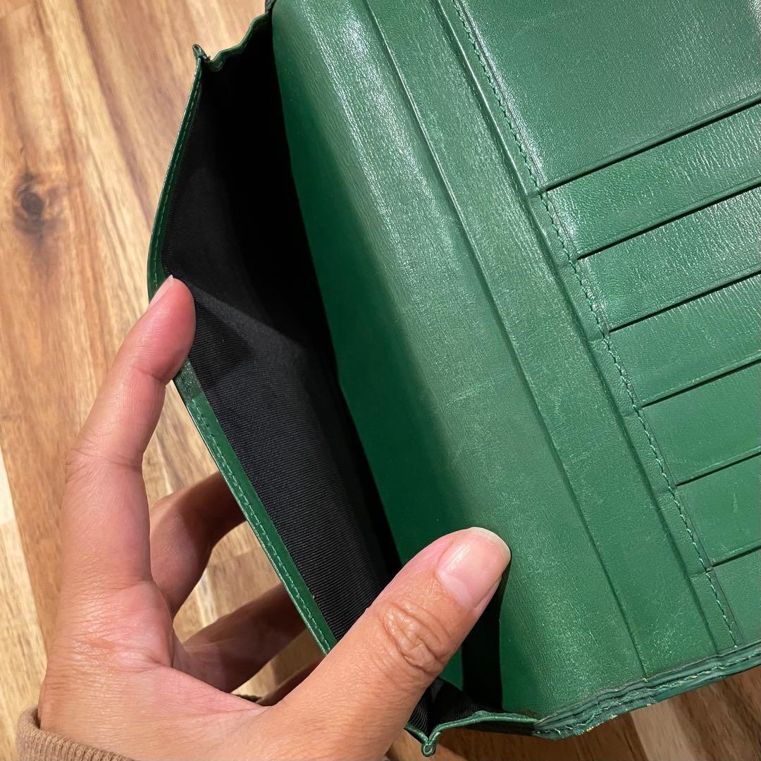 【美品】Louis Vuitton エピレザー 長財布 グリーン