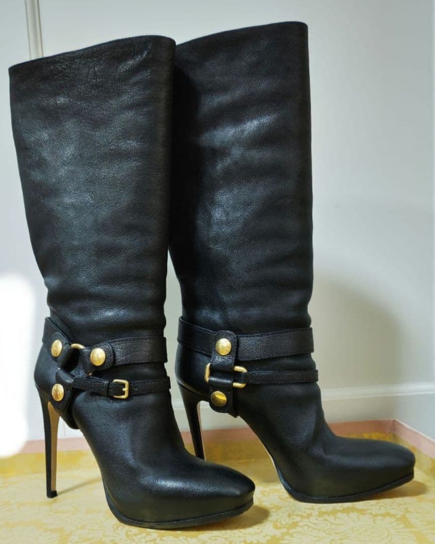 SALE★定価150,000円★MIU MIU★黒ブーツ★牛革