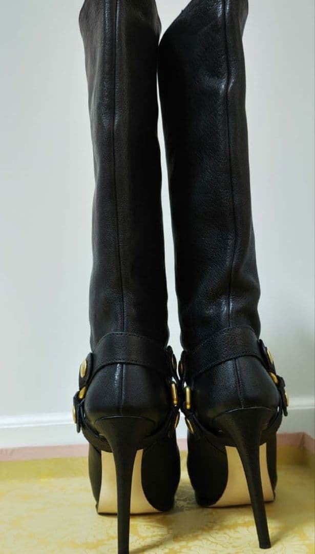 SALE★定価150,000円★MIU MIU★黒ブーツ★牛革