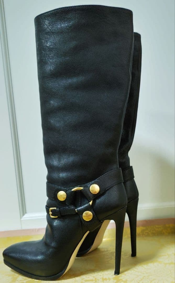 SALE★定価150,000円★MIU MIU★黒ブーツ★牛革