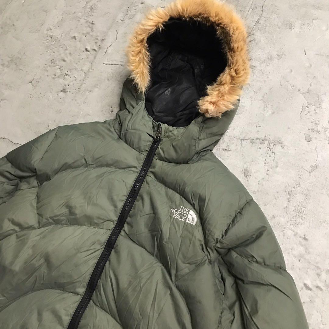 ノースフェイス/ダウン/ファーダウン/キルティング/グリーン/600フィル