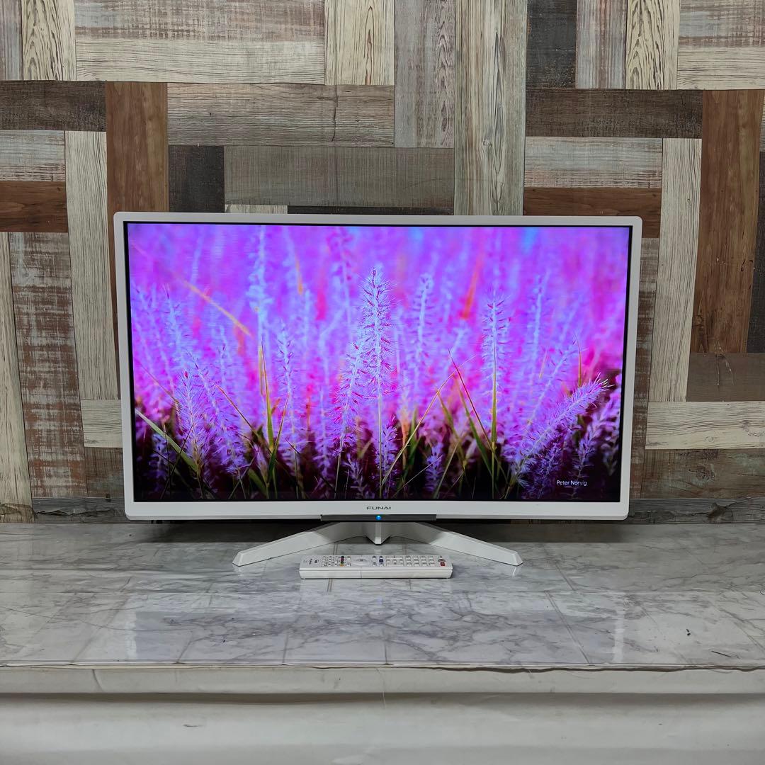即日受渡❣️全国送料込3年前購入フナイ32型録画機能内蔵液晶テレビホワイトモデル