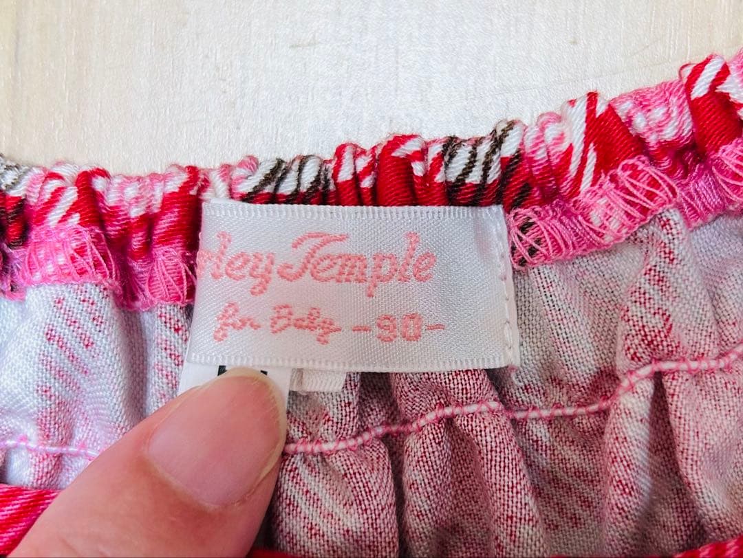 シャーリーテンプル　リスとりんご ワンピース　90cm