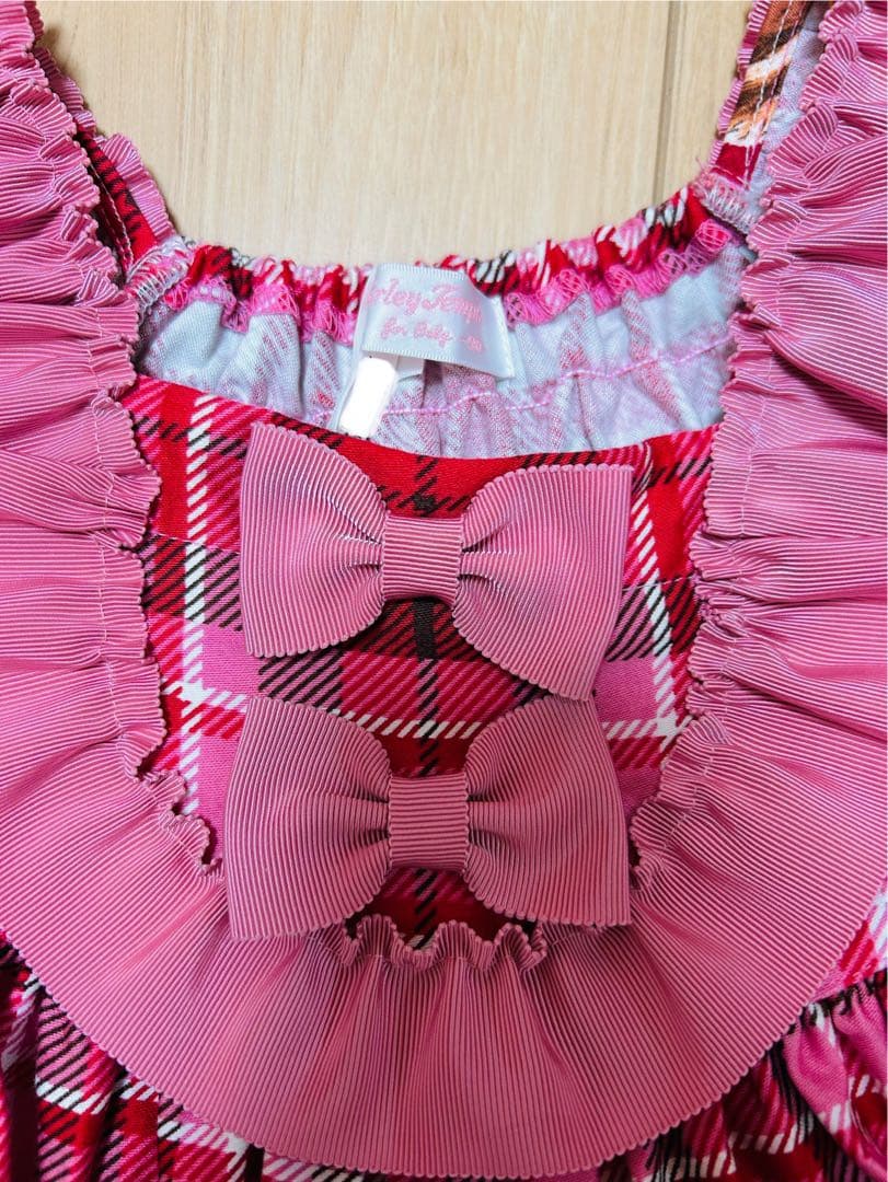 シャーリーテンプル　リスとりんご ワンピース　90cm