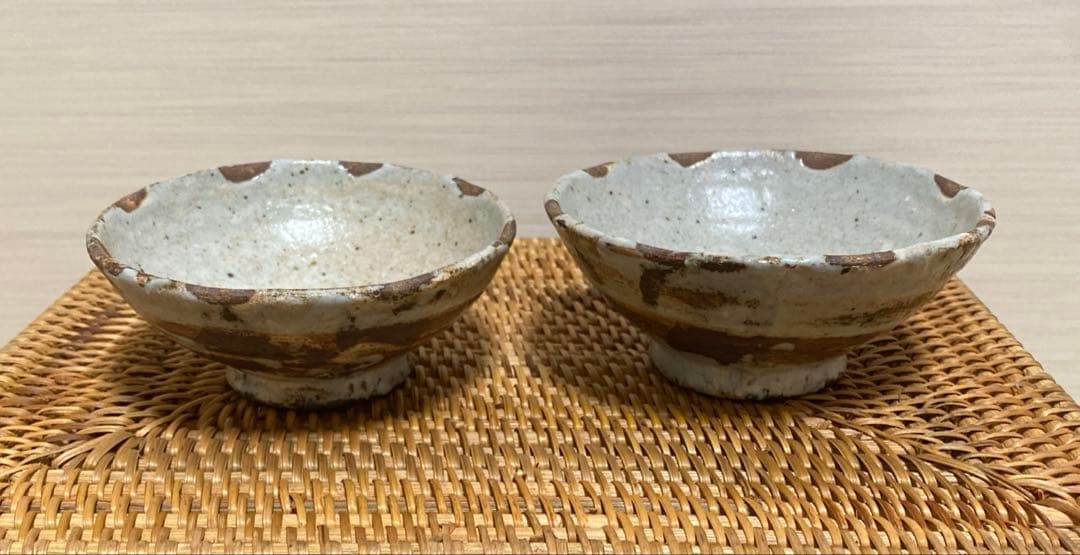 小野哲平さん　手捻りの茶碗　２個セット