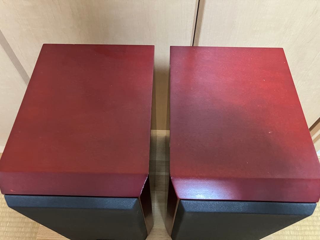 FOSTEX GX100ブックシェルフスピーカー ワインレッド