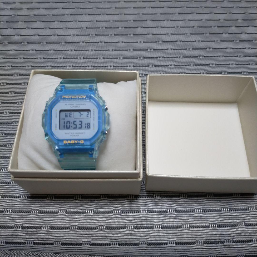 ビ*ー様 BABY-G 　BABY-GBGD-565SJ-2JF　水色　スケルト