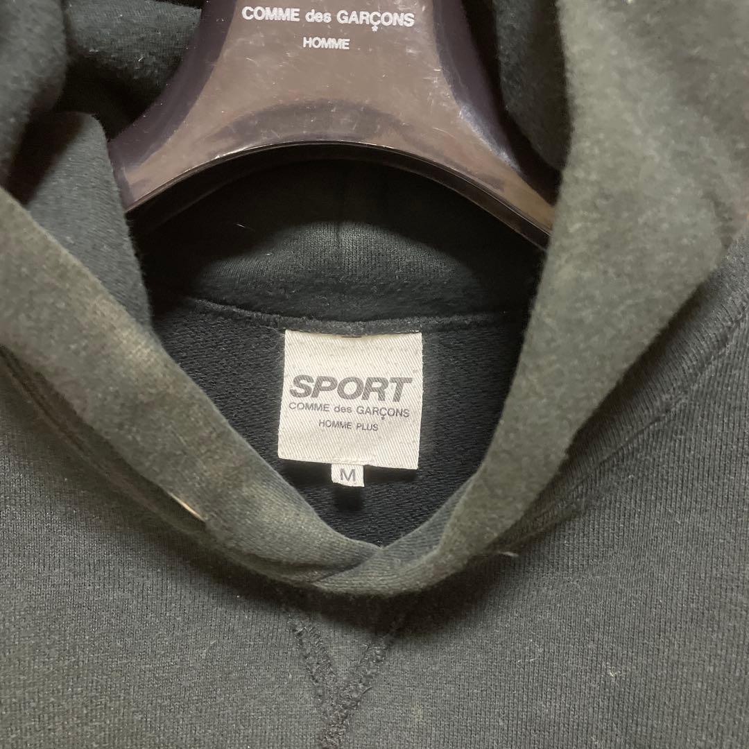 【レア】コムデギャルソンオムプリュスのスポーツ期バックプリントブラックパーカー