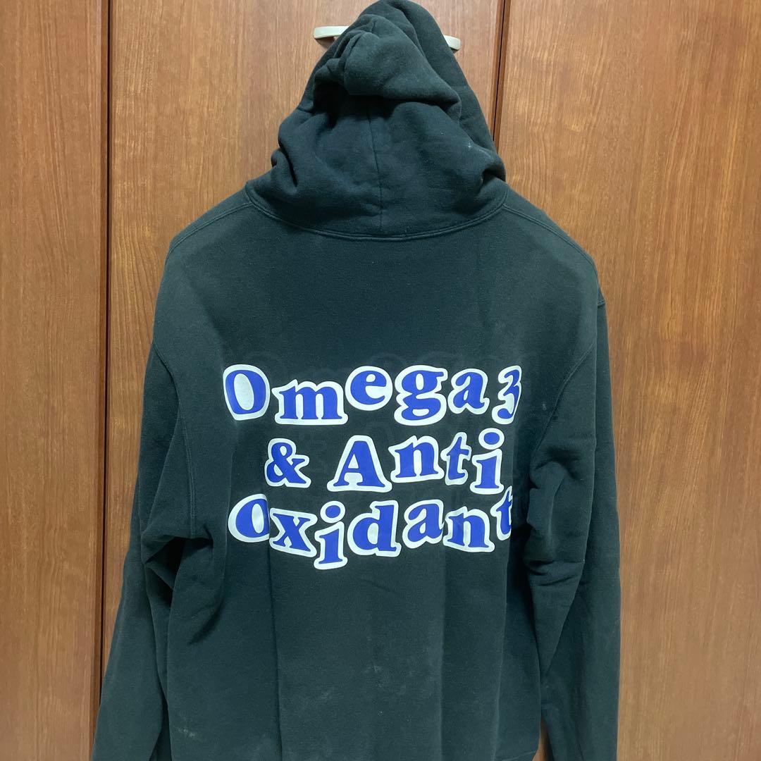 【レア】コムデギャルソンオムプリュスのスポーツ期バックプリントブラックパーカー