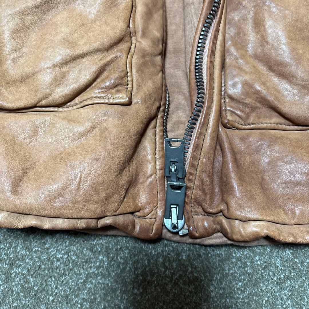 希少品GIORGIO BRATO ジョルジオブラット レザージャケット 50