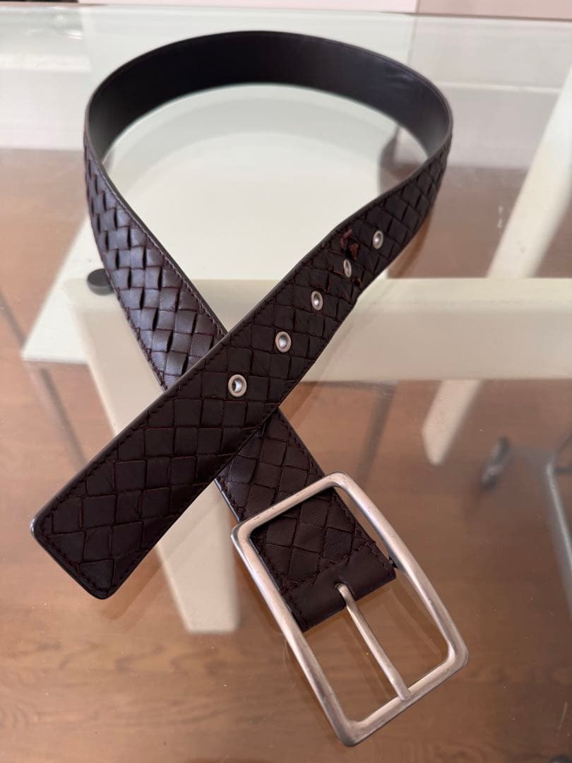 bottega veneta ボッテガべネタ　革ベルト　ダークブラウン