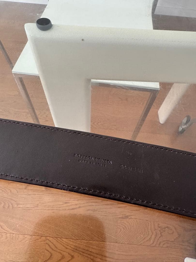 bottega veneta ボッテガべネタ　革ベルト　ダークブラウン