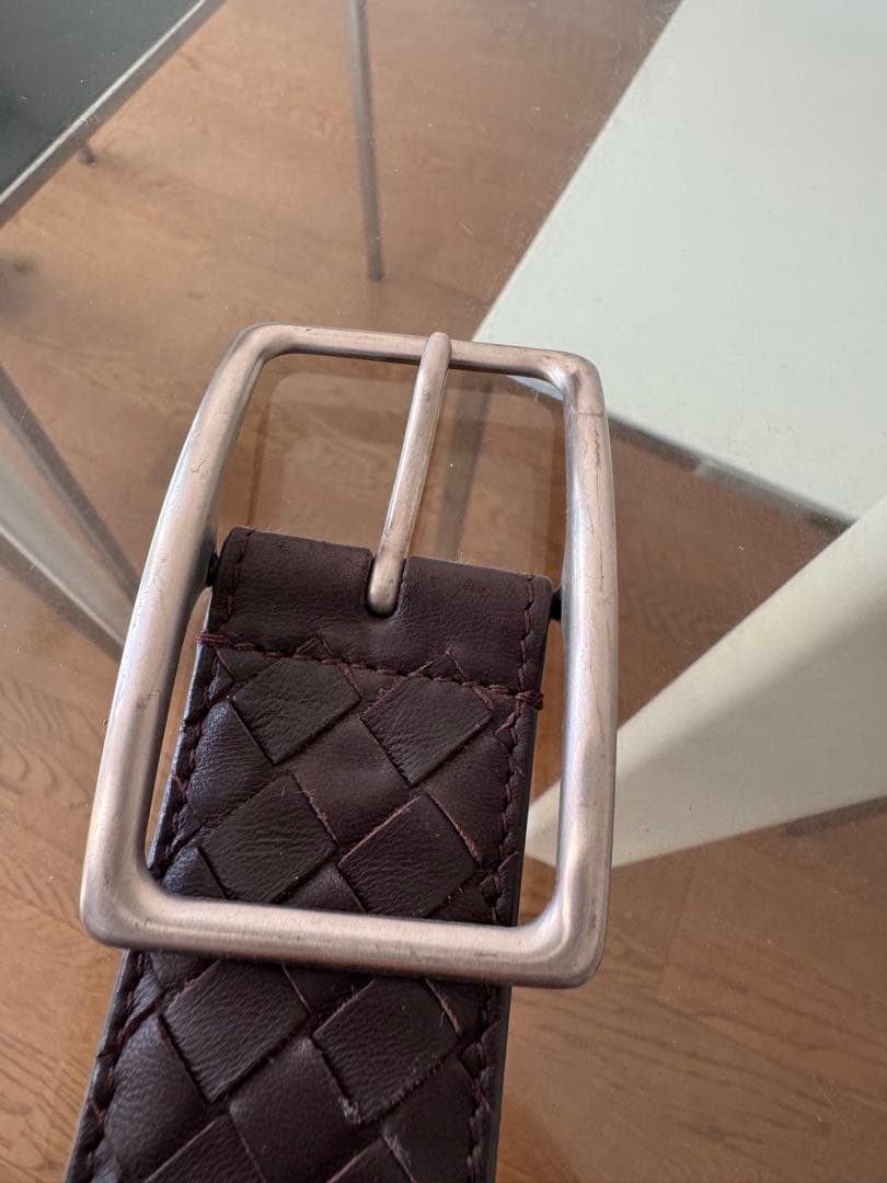 bottega veneta ボッテガべネタ　革ベルト　ダークブラウン