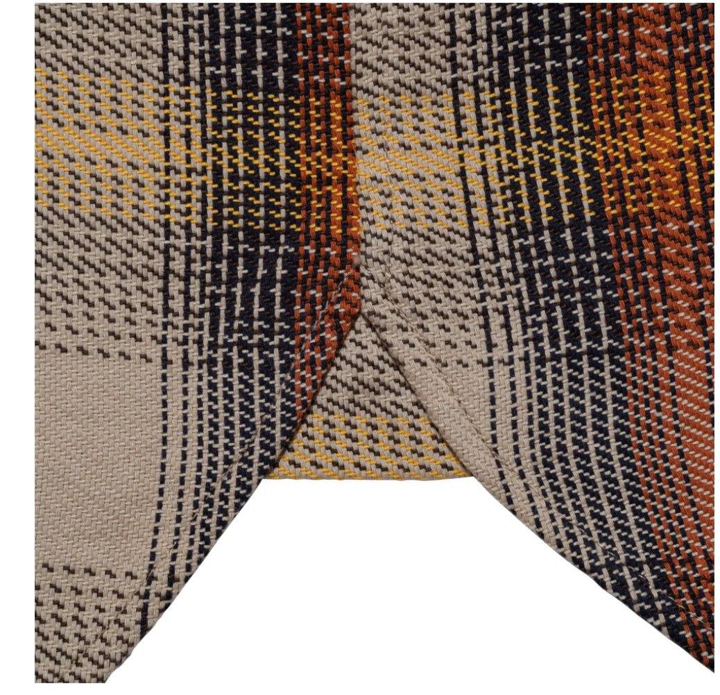 オンブレ チェックシャツ BLACK LABEL FW24 ベージュ 重盛さと美