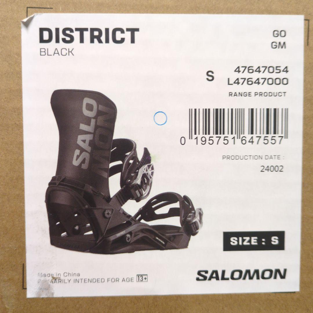 SALOMON ブラック スノーボード ビンディング　サイズS