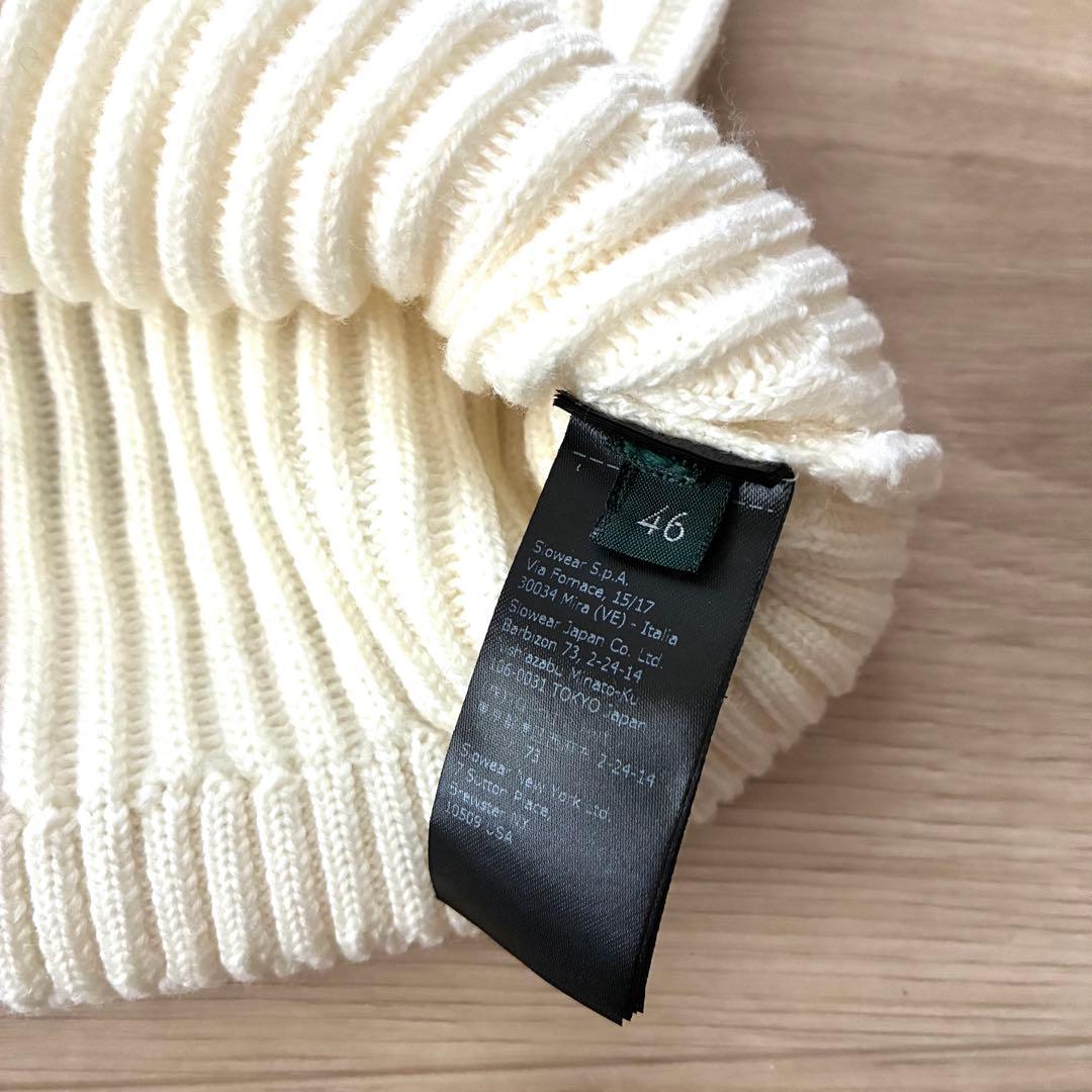 ZANONE／リブウールタートルネックニット／size 46