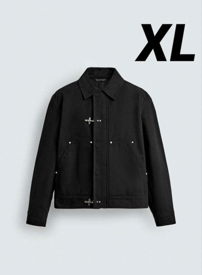 ZARA ザラ リラックスフィットトグルボタンジャケット XL