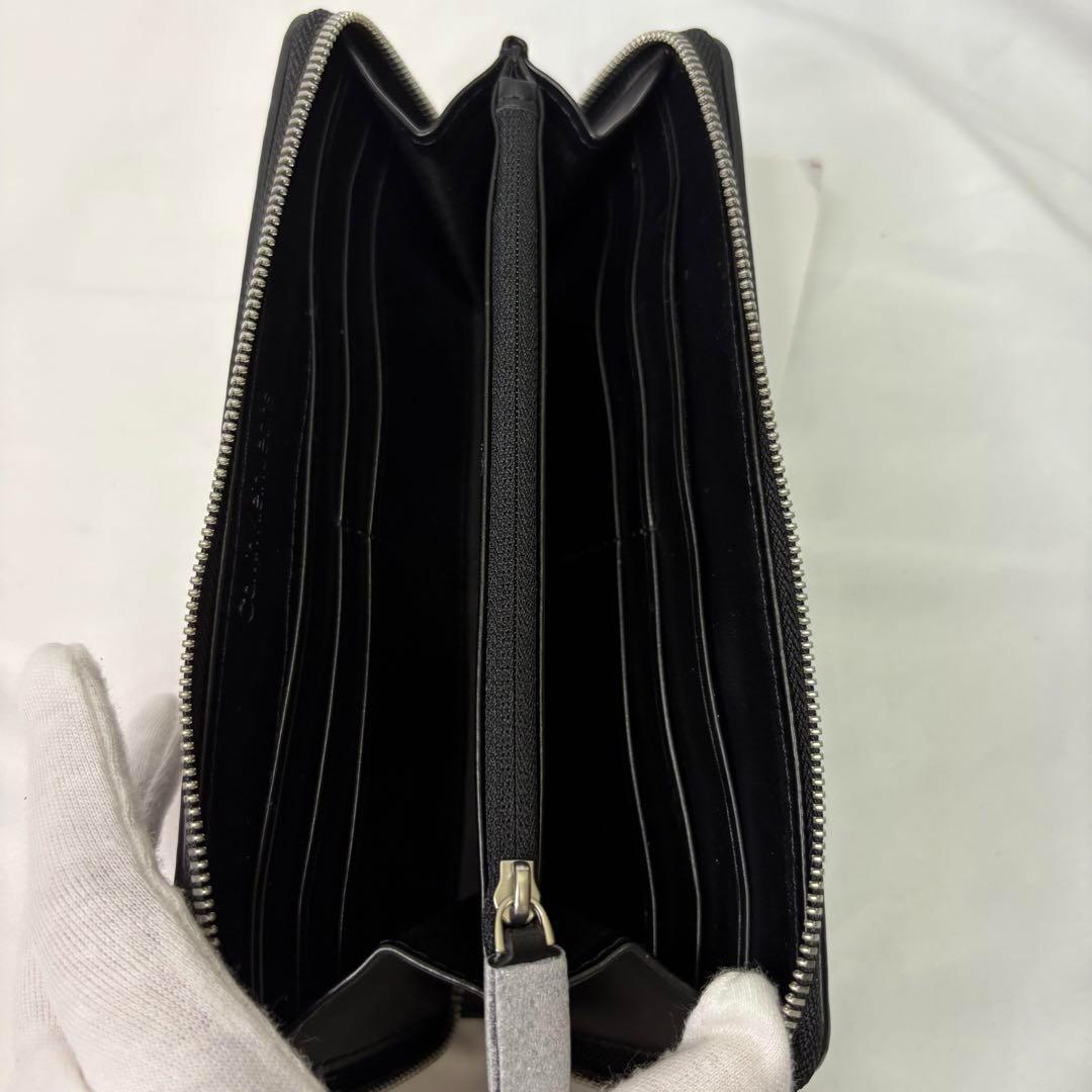 【新品】  ラウンドジップ 長財布 ブラック メンズ