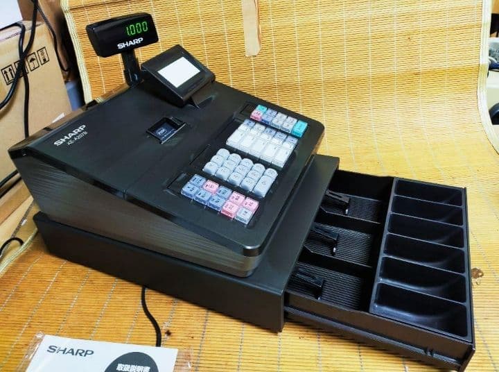 シャープレジスター　XE-A207　PC連携売上管理設定無料　706556