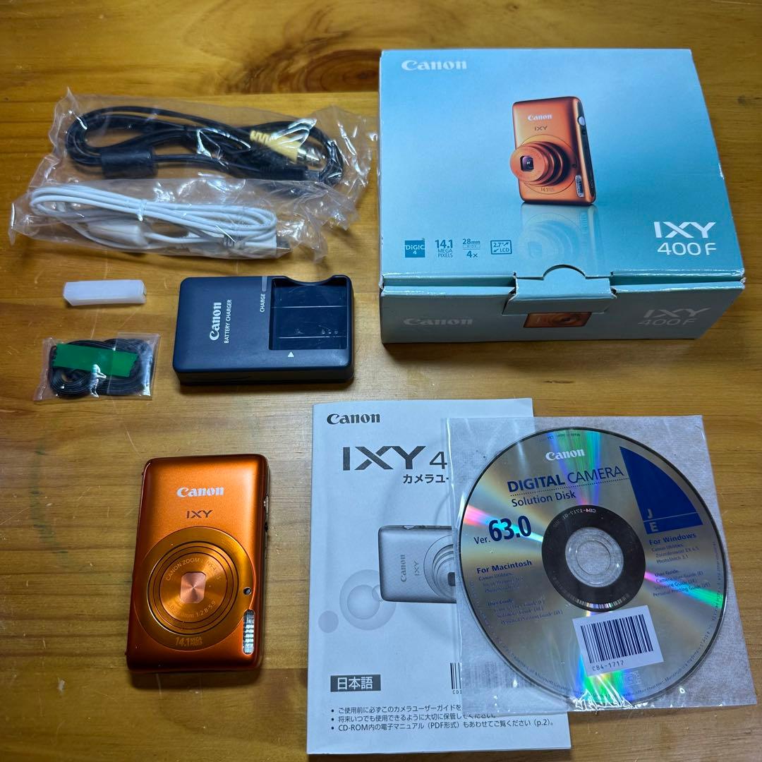 Canon IXY 400F オレンジ デジカメ 5974